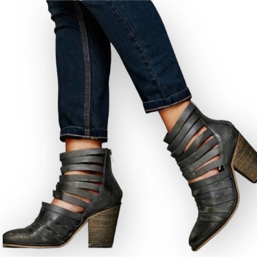 Free People Hybrid Booties Leather Size 9